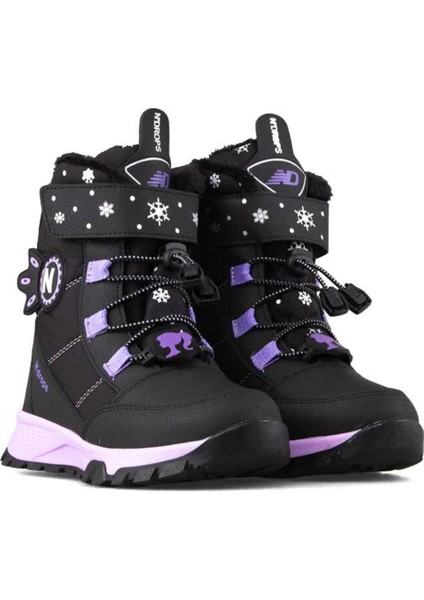 Çocuk (26-30) Siyah-Lila Kar Botu fiyatları