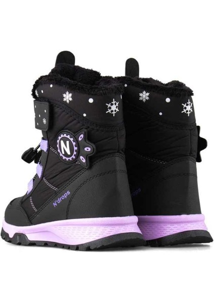 Çocuk (26-30) Siyah-Lila Kar Botu modelleri