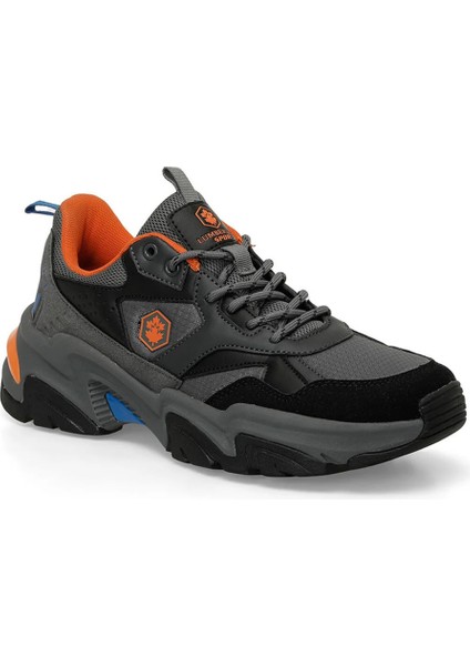 Joao 4pr Erkek K.gri-Turuncu Sneaker Ayakkabı