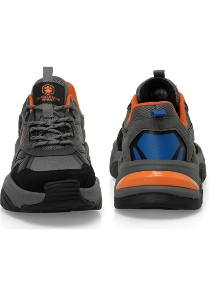 Joao 4pr Erkek K.gri-Turuncu Sneaker Ayakkabı