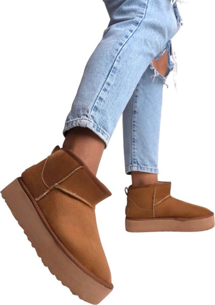 Kürklü Kalın Taban Kısa Spor Kadın Bot Taba fiyatları