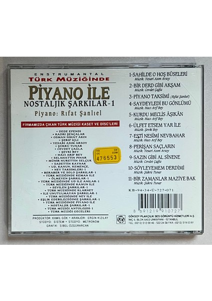 Rıfat Şanlıel - Piyano ile Nostaljik Şarkılar 1