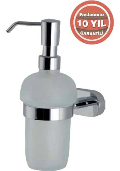 Paslanmaz Pirinç Zirve Cam Montajlı Sıvı Sabunluk