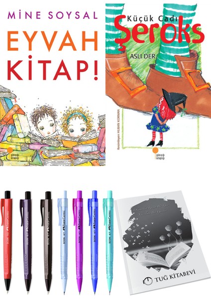 Küçük Cadı Şeroks ve Eyvah Kitap! 2'li Set - Kalem