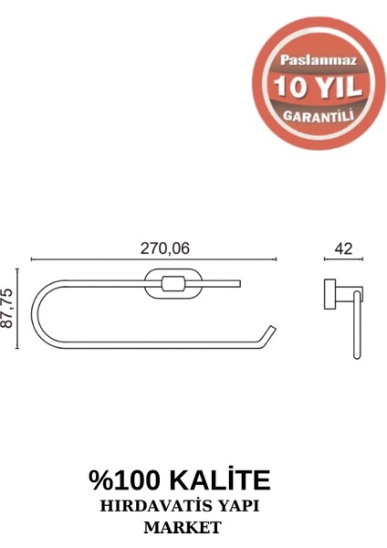 Paslanmaz Pirinç Zirve Kağıt Havluluk
