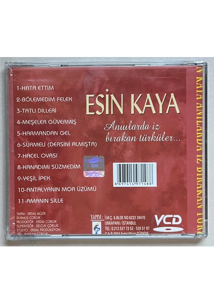 Esin Kaya - Anılarda İz Bırakan Türküler CD