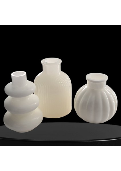 Iskandinav Stil 3 Lü Dekoratif Vazo Obje Set
