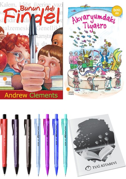 Akvaryumdaki Tiyatro ve Bunun Adı Findel 2'li Set - Kalem