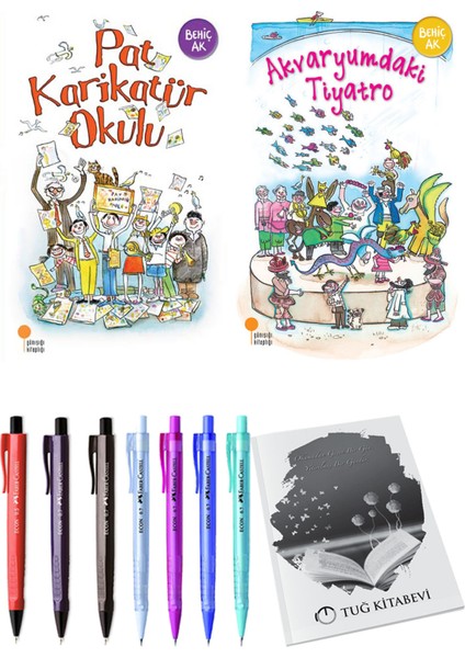 Akvaryumdaki Tiyatro ve Pat Karikatür Okulu 2'li Set - Kalem