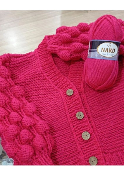 5 Adet Sport Wool Atkı Bere Ceket Yelek Örgü ipi Yünü No: 10129 Hardal