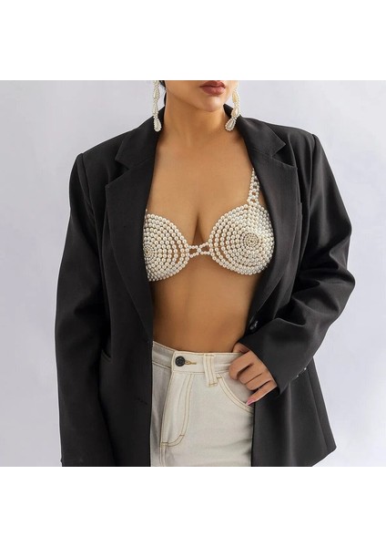 El Yapımı Inci Bralet, Inci Boncuk Sütyen, Inci Kolye, Bikini Üstü fiyatları