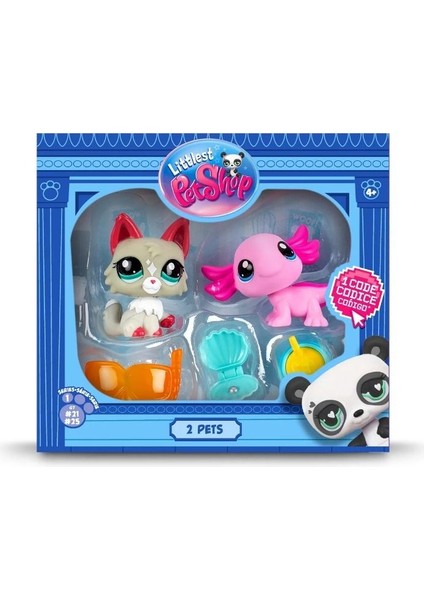 Lps Minişler Littlest Pet Shop Kedi ve Aksolotl 2'li Figür Seti