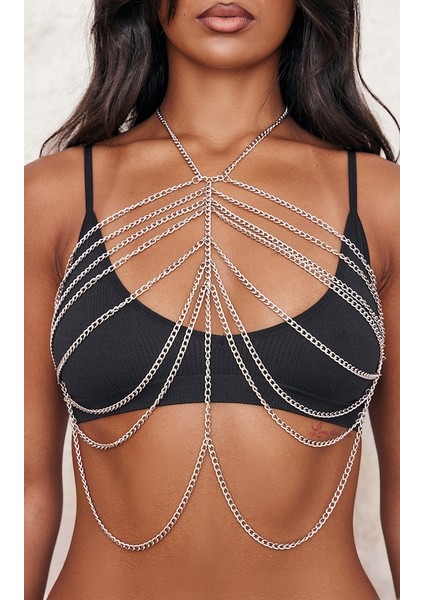 El Yapımı Göğüs Zinciri, Çok Katmanlı Göğüs Takısı, Bikini Üstü Püskül Kolye