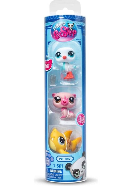Lps Minişler Littlest Pet Shop Su Samuru Martı Köpekbalığı 3’lü Figür Seti indirimleri