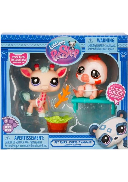 Minişler 2’li Figür Seti S2 - Zürafa ve Tembel Hayvan - 5 cm Minişler