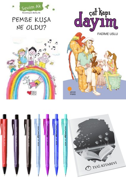 Çat Kapı Dayım ve Pembe Kuşa Ne Oldu? 2'li Set - Kalem