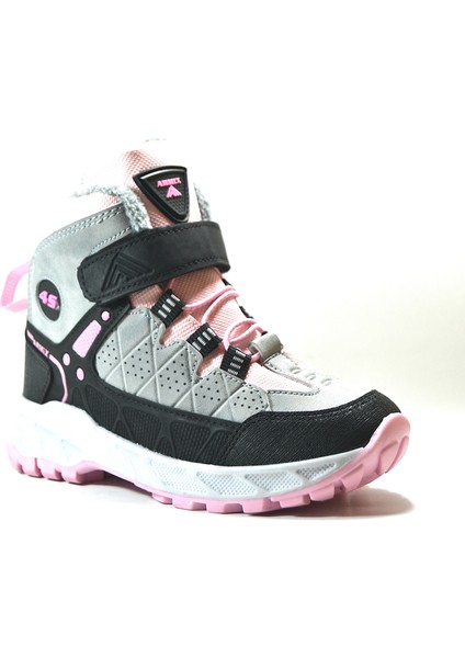 ARX.990 Gri-Pudra Cırtlı Outdoor Kız Çocuk Spor Bot