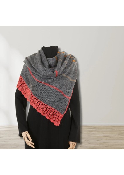 Yünlü Kadın Şal / Atkı Örgü Ipeksi Duruş modelleri