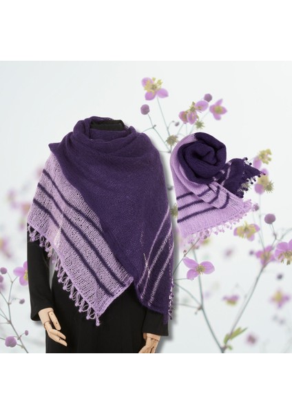 Yünlü Kadın Şal / Atkı Örgü Ipeksi Duruş modelleri