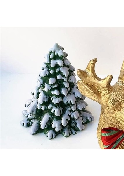 3 Boyutlu 11cm Çam Ağacı Silikon Kalıp K-817