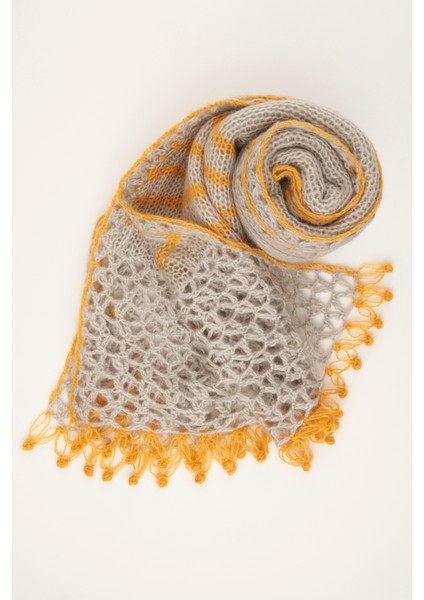 Yünlü Kadın Şal / Atkı Örgü Ipeksi Duruş indirimleri