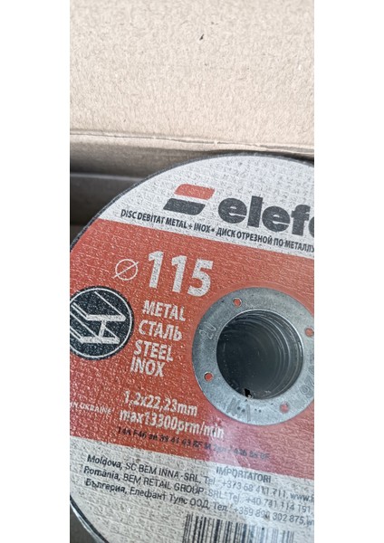 Metal Için Düz Kesme Disk Taşı (Inox) 115*1.2*22.23 (Pakette 40 Adet) fiyatları