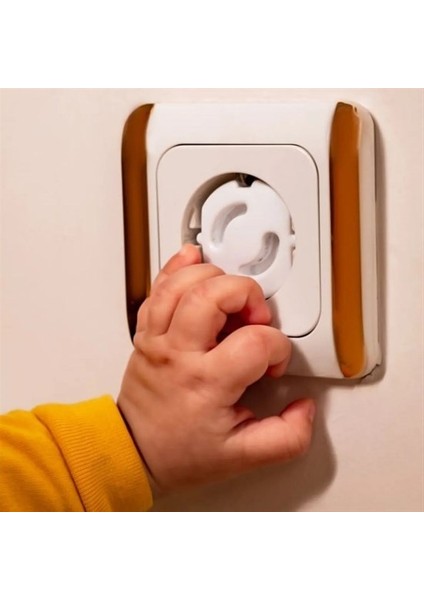 Bebek Çocuk Priz Koruma Kapağı (6 Adet) Çocuk Güvenliği, Priz Muhafazası, Priz Kapatıcı (4778)