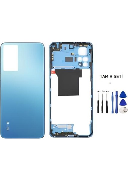 Xiaomi Redmi Note 12 Pro -4g- Full Kasa Arka Kapak Takım Mavi - Tamir Seti
