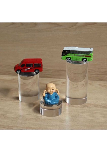 Şeffaf Plastik Yükseltici Yuvarlak 5cm, 6cm, 5'li Paket