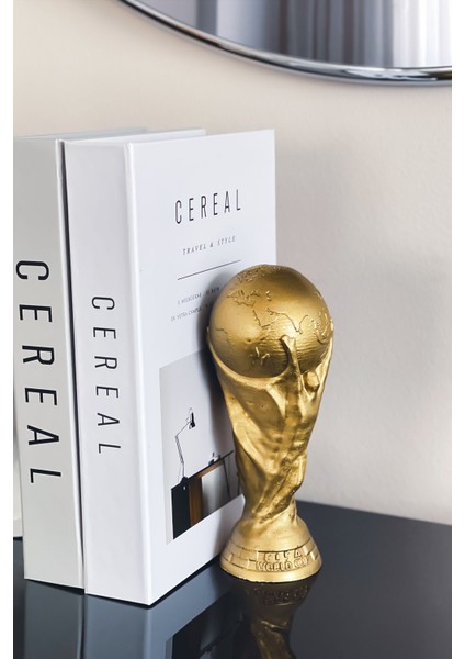 Tekno Trust Fifa World Cup Dünya Kupası 20 cm Beton Dekoratif Biblo Ev Ofis Dekorasyon