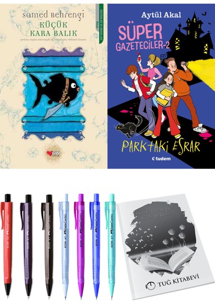 Süper Gazeteciler 2 Parktaki Esrar ve Küçük Kara Balık 2'li Set - Kalem