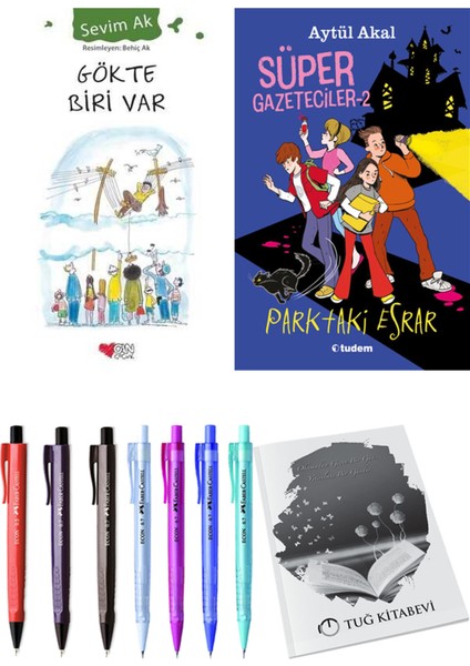 Süper Gazeteciler 2 Parktaki Esrar ve Gökte Biri Var 2'li Set - Kalem