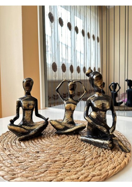 Tekno Trust Üçlü Yoga Yapan Kızlar Biblo Eskitme fiyatları