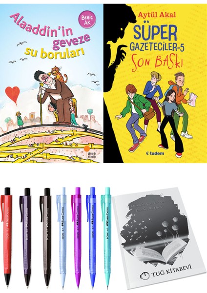 Süper Gazeteciler 5 Son Baskı ve Alaaddin’in Geveze Su Boruları 2'li Set - Kalem