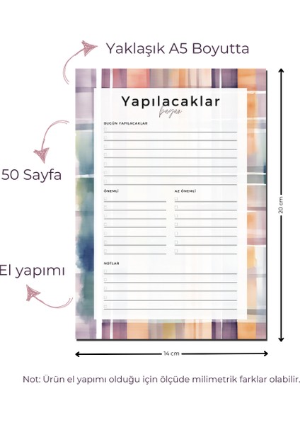 Yapılacaklar Listesi - To Do - Gökkuşağı