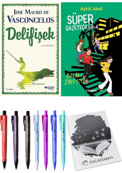 Süper Gazeteciler 4 Belalı Davetiye ve Delifişek 2'li Set - Kalem