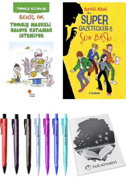 Süper Gazeteciler 5 Son Baskı ve Tombiş Maskeli Baloya Katılmak İstemiyor 2'li Set - Kalem