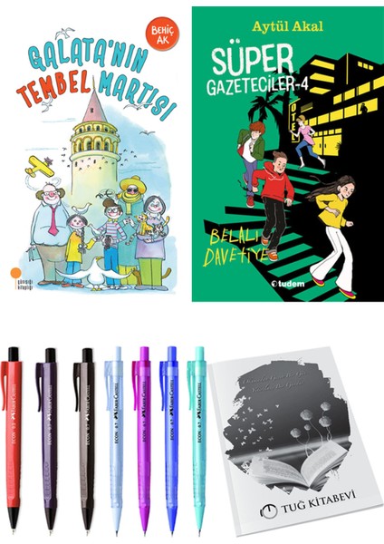Süper Gazeteciler 4 Belalı Davetiye ve Galata'nın Tembel Martısı 2'li Set - Kalem