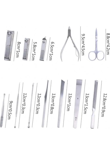 Manikür Pedikür Seti 13 Parça Yüz El Ayak Profesyonel Full Set indirimleri