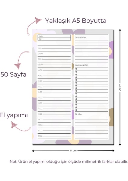 Günlük Planlayıcı - Çiçekli fiyatları