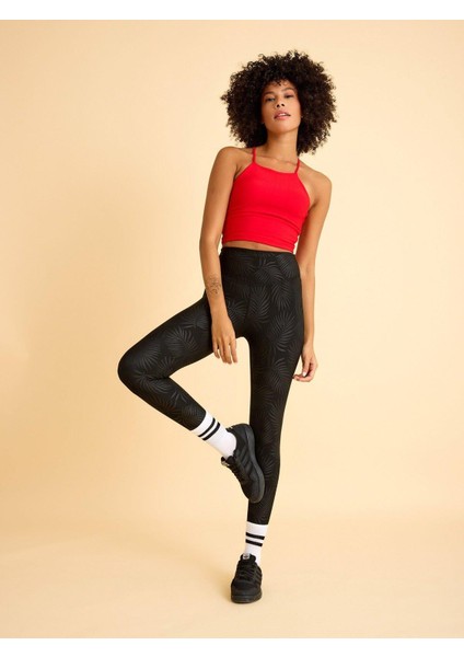 Voiron Deri Görünümlü Tayt modelleri