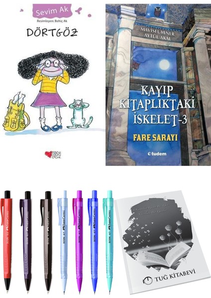 Kayıp Kitaplıktaki Iskelet 3 Fare Sarayı ve Dörtgöz 2'li Set - Kalem