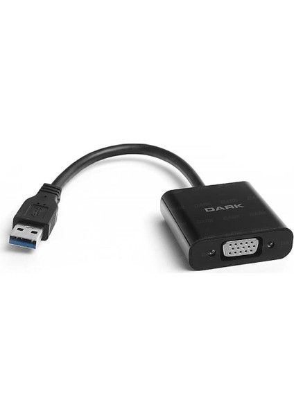 DK-AC-UGA34 UGA34 VGA USB To VGA 3.0 - 2.0 Çevirici 15CM
