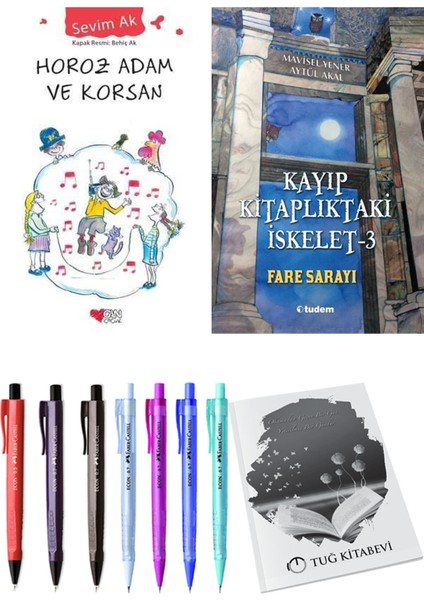 Kayıp Kitaplıktaki Iskelet 3 Fare Sarayı ve Horoz Adam ve Korsan 2'li Set - Kalem