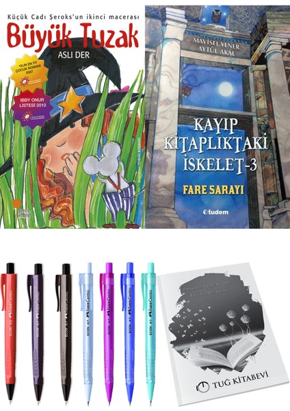 Kayıp Kitaplıktaki Iskelet 3 Fare Sarayı ve Büyük Tuzak 2'li Set - Kalem