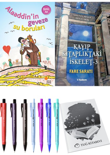 Kayıp Kitaplıktaki Iskelet 3 Fare Sarayı ve Alaaddin’in Geveze Su Boruları 2'li Set - Kalem