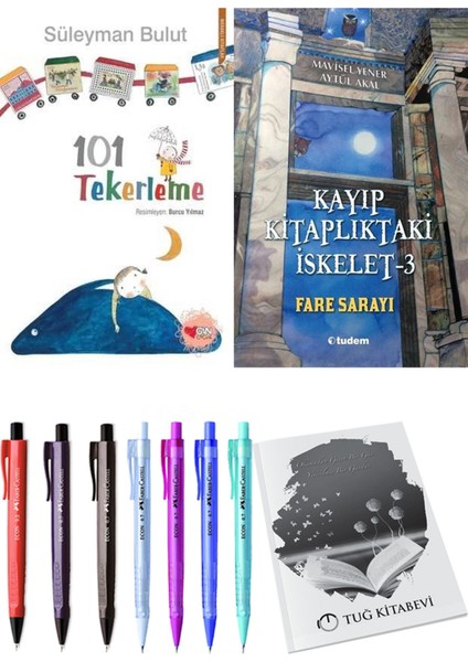 Kayıp Kitaplıktaki Iskelet 3 Fare Sarayı ve 101 Tekerleme 2'li Set - Kalem