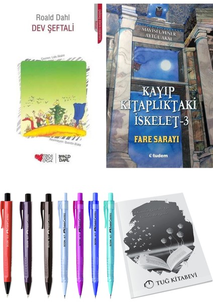 Kayıp Kitaplıktaki Iskelet 3 Fare Sarayı ve Dev Şeftali 2'li Set - Kalem