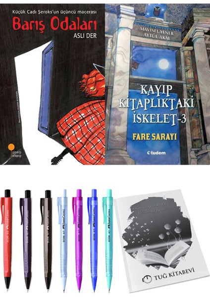 Kayıp Kitaplıktaki Iskelet 3 Fare Sarayı ve Barış Odaları 2'li Set - Kalem