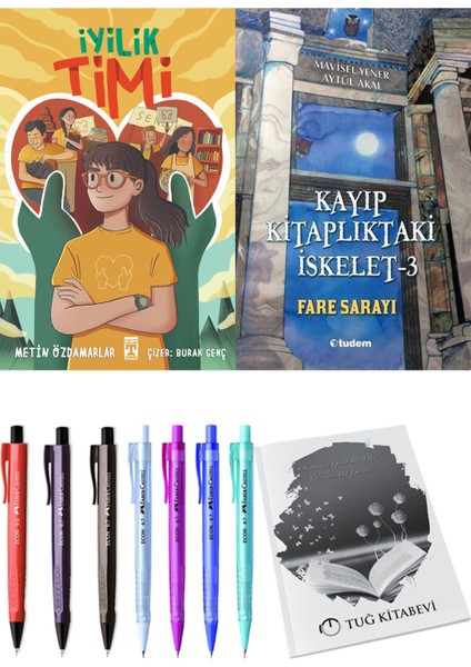 Kayıp Kitaplıktaki Iskelet 3 Fare Sarayı ve İyilik Timi 2'li Set - Kalem